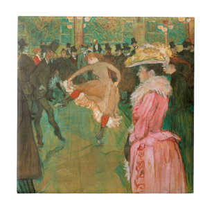 Azulejo De Cerâmica Toulouse-Lautrec - No Rouge, A Dança