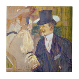 Azulejo De Cerâmica Toulouse-Lautrec - O Inglês no Rouge