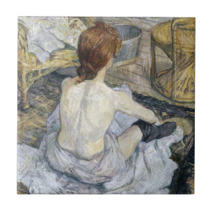 Azulejo De Cerâmica Toulouse-Lautrec - Ruiva / A Toilette