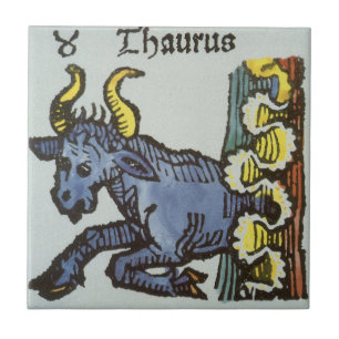 Azulejo De Cerâmica Touro o Touro, Sinais Antigos do Zodíaco