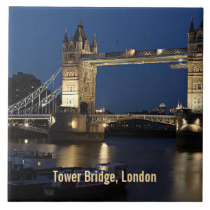 Azulejo De Cerâmica Tower Bridge, Londres, Inglaterra