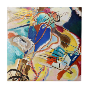 Azulejo De Cerâmica Trabalho de arte de pintura de Abstrato moderno Ka