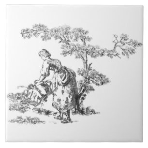Azulejo De Cerâmica Trabalho de arte rural antiga