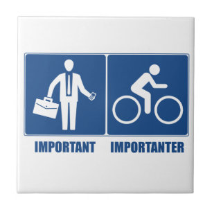 Azulejo De Cerâmica Trabalho É Importante, Ciclismo É Importante