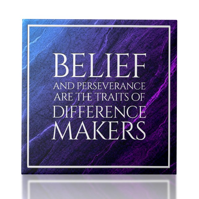 Azulejo De Cerâmica Traços de crença e perseverança de diferentes cria (Belief & Perseverance Traits of Difference Maker Ceramic Tile Cover Photo)