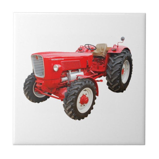 Azulejo De Cerâmica Tractor velho Güldner g 75 ÁS (Frente)