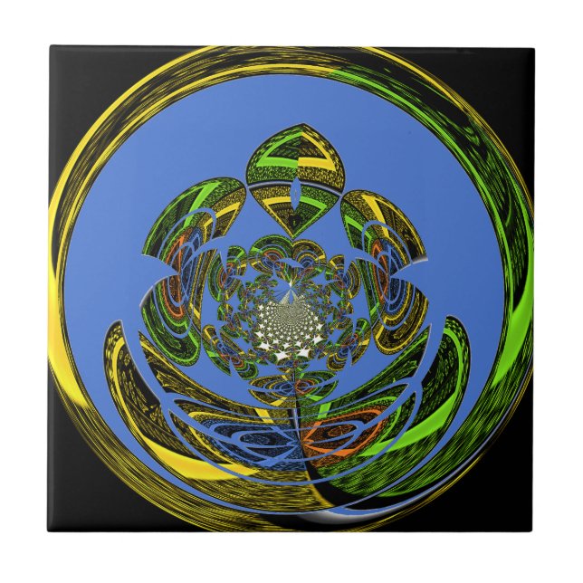 Azulejo De Cerâmica Tradicional Apenas Azul (Frente)