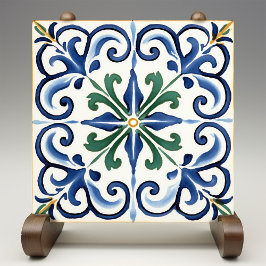 Azulejo De Cerâmica Tradicional Clássica Fleur-de-Lis
