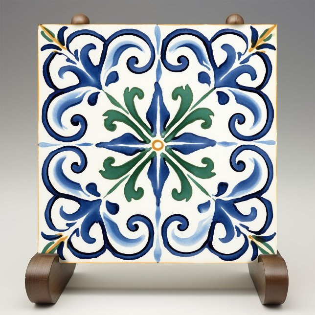 Azulejo De Cerâmica Tradicional Clássica Fleur-de-Lis (Criador carregado)