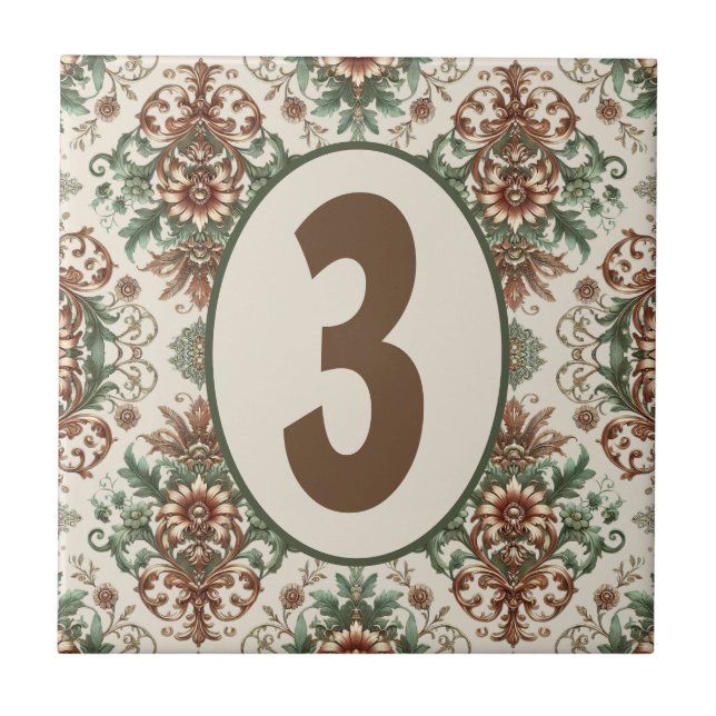 Azulejo De Cerâmica Tradicional Russo Claro Personalizável (Frente)