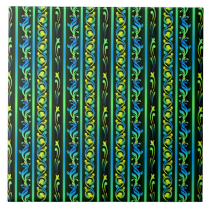 Azulejo De Cerâmica Tradicional Sri Lanka Liyawel (padrão das folhas)