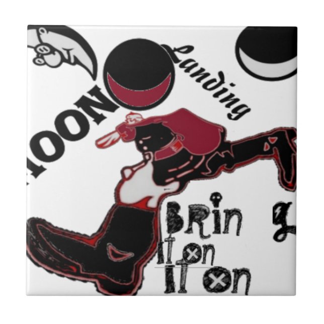 Azulejo De Cerâmica Traga-o - Natal e Mashup de Espaço Reproduzíveis (Frente)