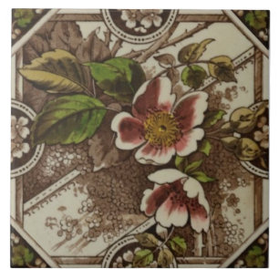 Azulejo De Cerâmica Transferência Floral Repro Sherwin & Cotton