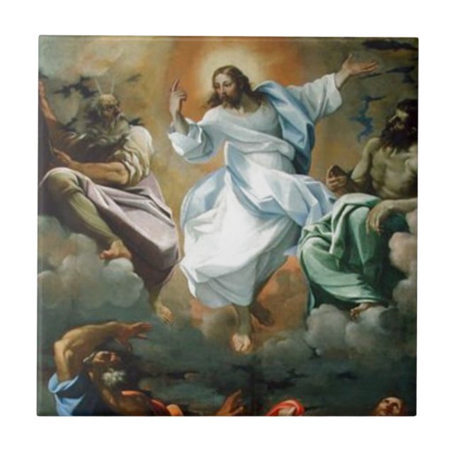 Azulejo De Cerâmica Transfiguration_by_Lodovico_Carracci. (Frente)