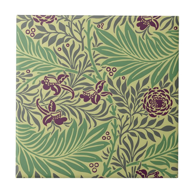 Azulejo De Cerâmica Transforme Seu Espaço com Padrões Florais Seamless (Frente)