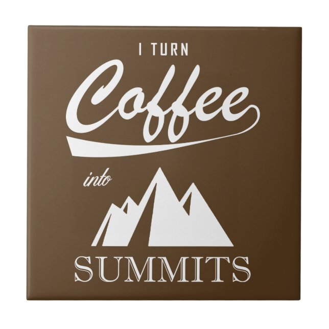 Azulejo De Cerâmica Transformo Café Em Cimeiras (Frente)