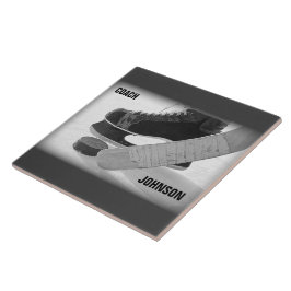 Azulejo De Cerâmica Treinador De Hóquei Em Gelo Obrigado