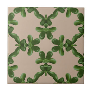 Azulejo De Cerâmica Treliça de Jade Bege