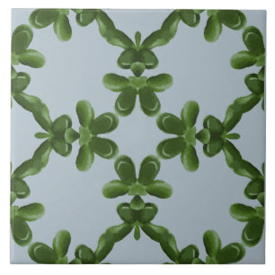 Azulejo De Cerâmica Treliça de Jade em Água Clara