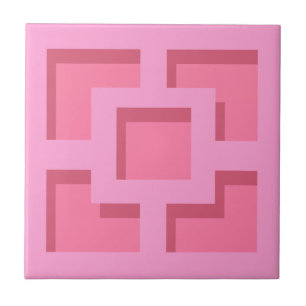 Azulejo de cerâmica Trellis Rosa