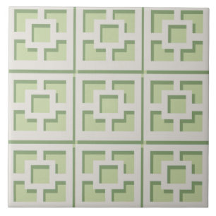 Azulejo de cerâmica Trellis Verde
