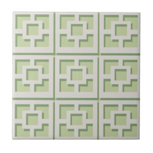 Azulejo de cerâmica Trellis Verde