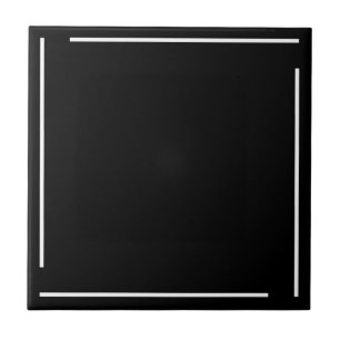 Azulejo De Cerâmica Trendy Geométrico Minimalista Black