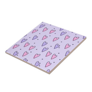 Azulejo De Cerâmica Trendy Heart Pattern Cerâmica Azulejo