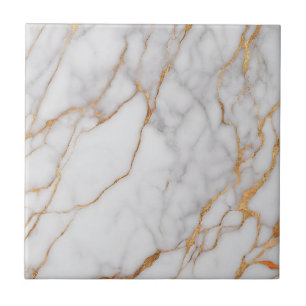 Azulejo De Cerâmica Trendy Orange e White Marble