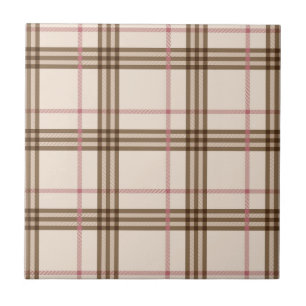 Azulejo De Cerâmica Trendy Scottish Thompson beige tartan vermelho-cas