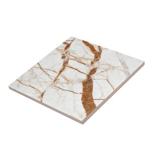 Azulejo De Cerâmica Trendy White Marble Stone - Brilhante