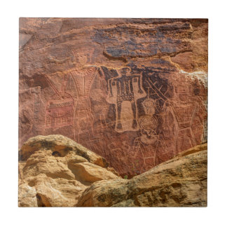 Azulejo De Cerâmica Três reis Petroglyph - rancho de Mcconkie - Utá