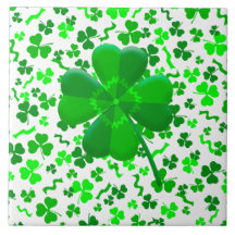 Trevo de Quatro Folhas Sortudo Confetes de Shamroc