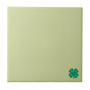 Azulejo De Cerâmica Trevo Irlandês de 4 Folhas Lucky pequeno ladrilho