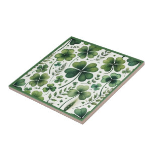 Azulejo De Cerâmica Trevos Calmantes