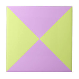Azulejo De Cerâmica Triângulo Geométrico Abstrato Amarelo Roxo Moderno