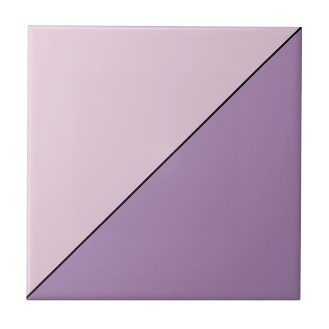 Azulejo De Cerâmica Triângulo Geométrico Abstrato Purple Moderno (Frente)