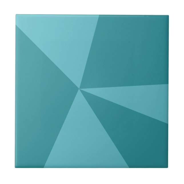 Azulejo De Cerâmica Triângulos padrão geométrico (Frente)