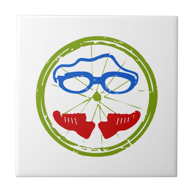 Azulejo De Cerâmica Triathlon Face (Frente)