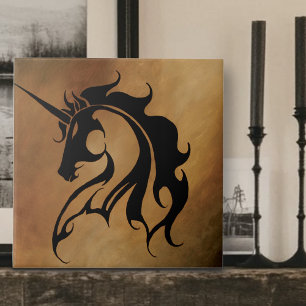 Azulejo De Cerâmica Tribal Stone Unicorn