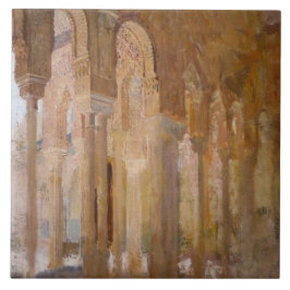 Azulejo De Cerâmica Tribunal dos Leões, Alhambra (por Henri Regnault)