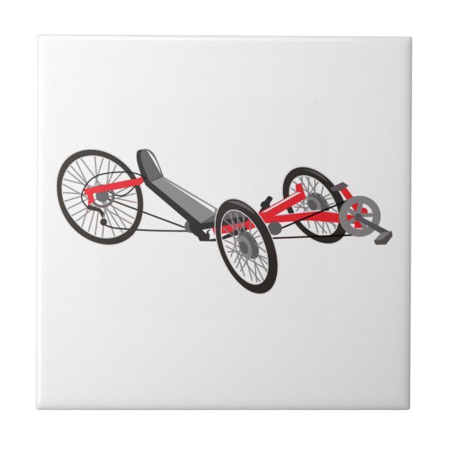 Azulejo De Cerâmica Trike Recumbante (Frente)
