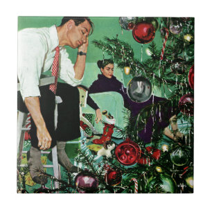 Azulejo De Cerâmica Trimando a Árvore