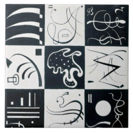 Azulejo De Cerâmica Trinta, Abstração Biomórfica - Kandinsky