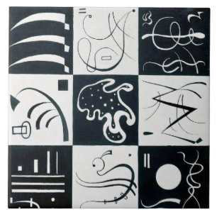 Azulejo De Cerâmica Trinta, Abstração Biomórfica - Kandinsky