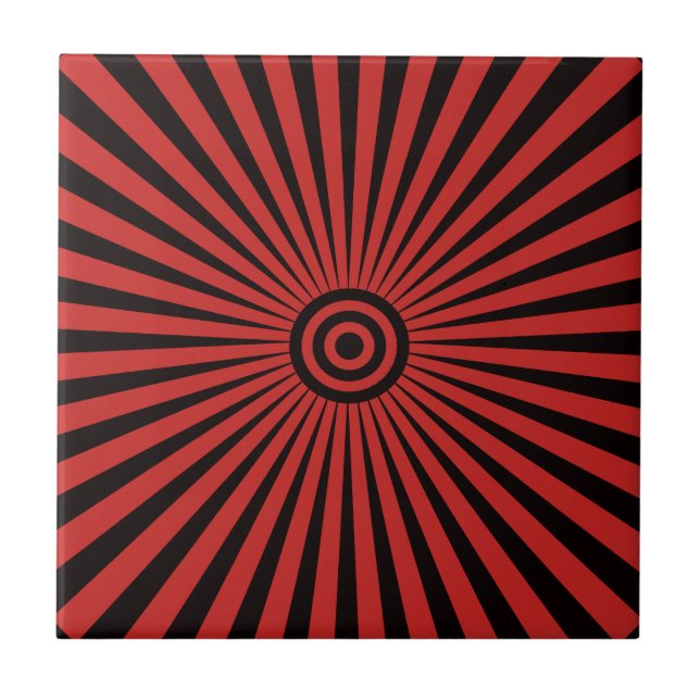 Azulejo De Cerâmica Trippy Bullseye (Frente)