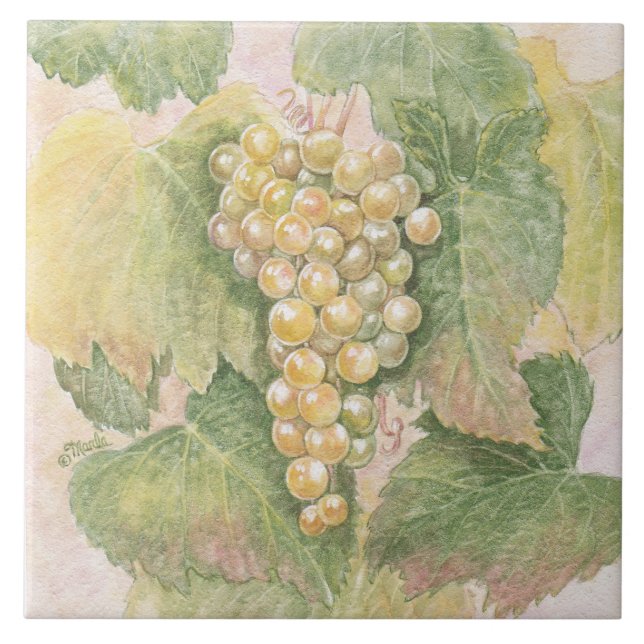 Azulejo De Cerâmica Trivet de Grapevine Sandstone (Frente)