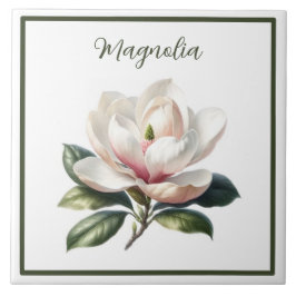Azulejo De Cerâmica Trivet - Magnolia