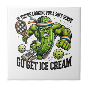 Azulejo De Cerâmica Trocadilho engraçado para amante de Pickleball com