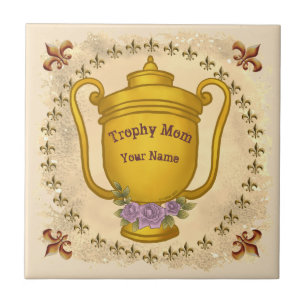 Azulejo De Cerâmica Troféu Mãe